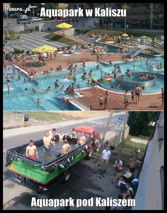 Na drugim można dodatkowo schłodzić się piwkiem