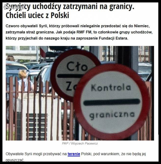 Nawet syryjscy uchodźcy zaczynają uciekać z Polski