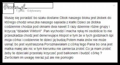 Niby jej nie przeszkadza