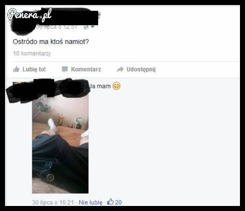 Ogłoszenie o namiot