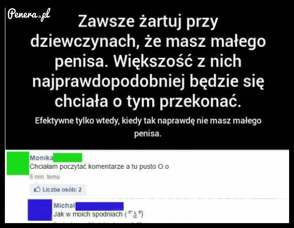 Przynajmniej szczerze napisał