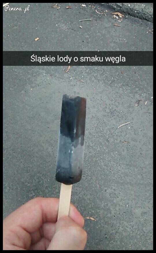 Śląskie lody o smaku węgla