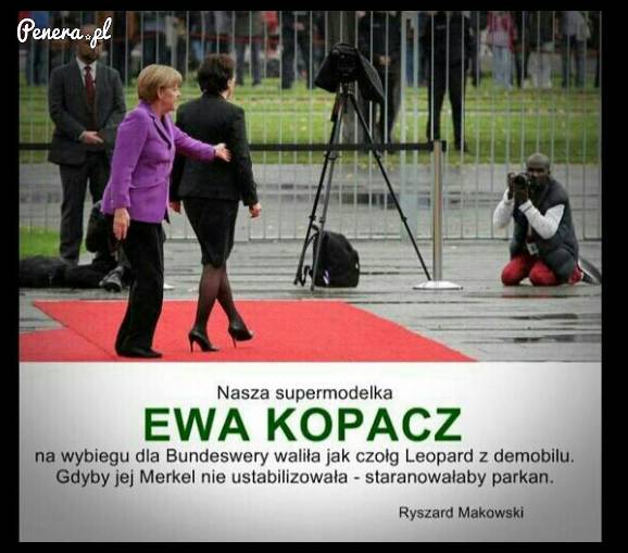 Supermodelka Ewa Kopacz