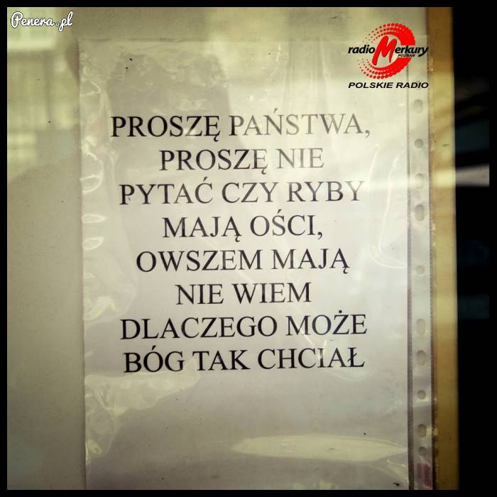 Taka informacja w sprawie ości