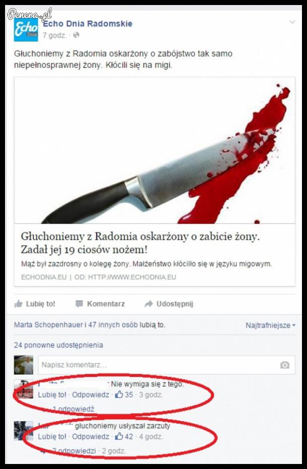 Zabili mnie tymi komentarzami ;)