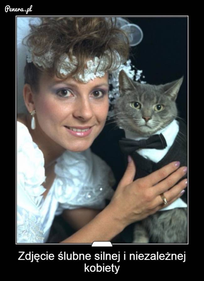 Zdjęcie ślubne silnej i niezależnej kobiety