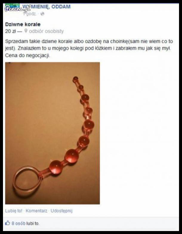 Znalazł dziwne korale pod łóżkiem kolegi...