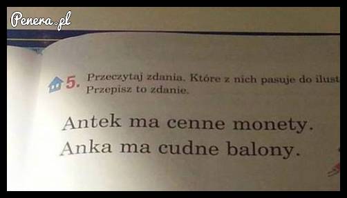 Ale że co w tym podręczniku?