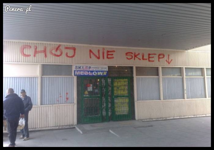 Anty reklama sklepu meblowego!