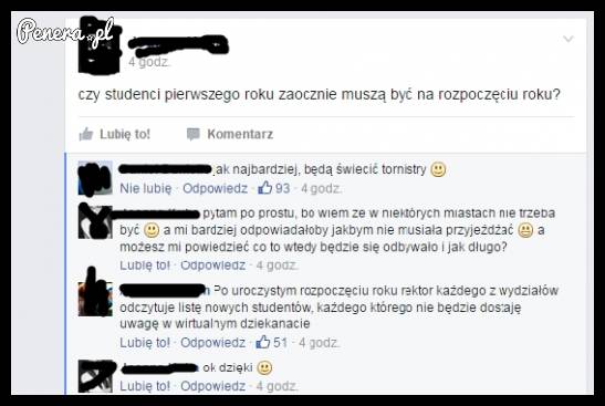 Ciężkie pytania studenta pierwszego roku