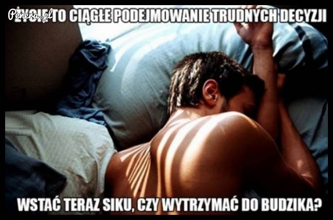 Dylemat podczas przebudzenia