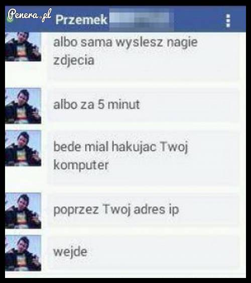 Fejsbukowy desperat w akcji