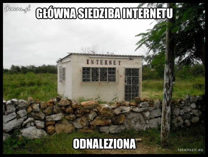 Główna siedziba internetu została odnaleziona