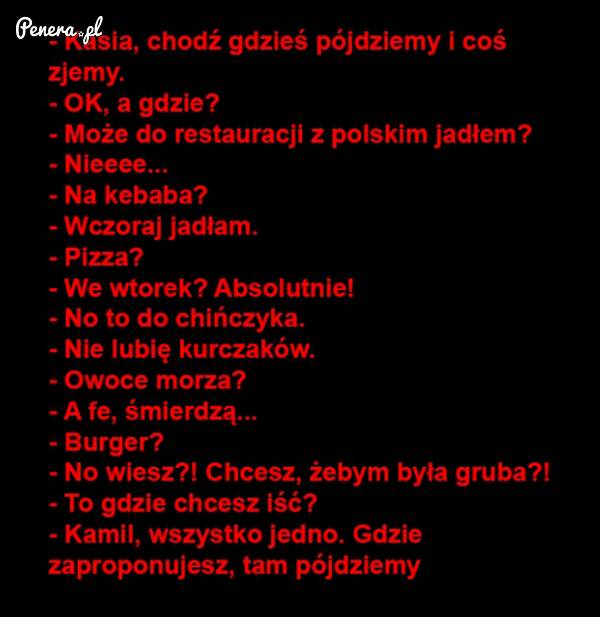 Idziemy coś zjeść?