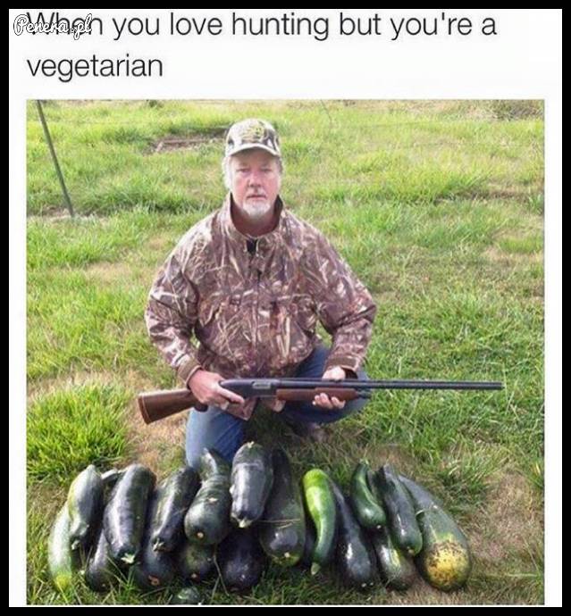 Kiedy jesteś wegetarianinem ale lubisz polować