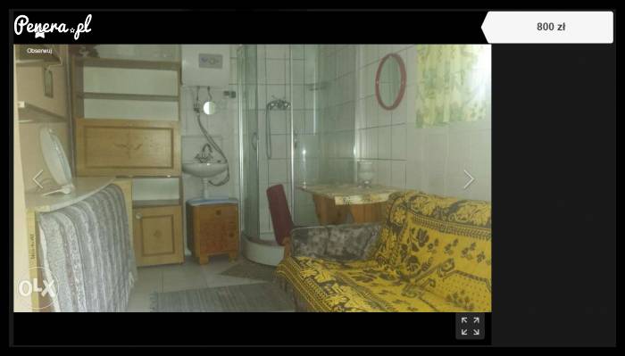 Ktoś chętny na pokój z łazienką i kuchnią w jednym?