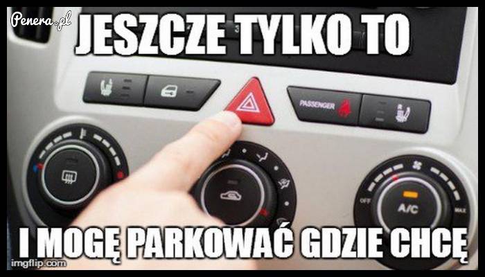 Magiczny przycisk do parkowania