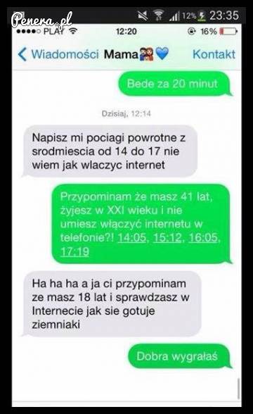 Mamusia pseudonim cięta riposta