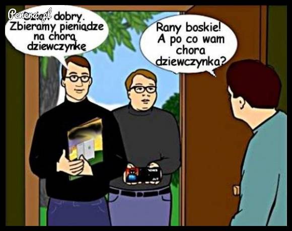 Niby zbiórka na chorą dziewczynkę