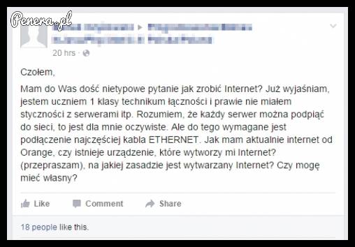 Problemy przyszłego informatyka z internetem