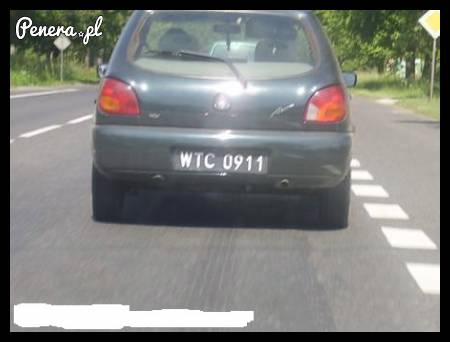 Rocznicowa tablica rejestracyjna