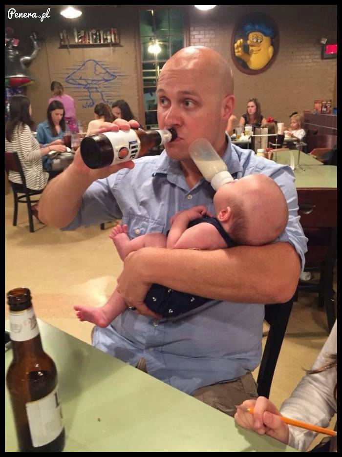 Tatuś to zawsze sobie jakoś poradzi :D