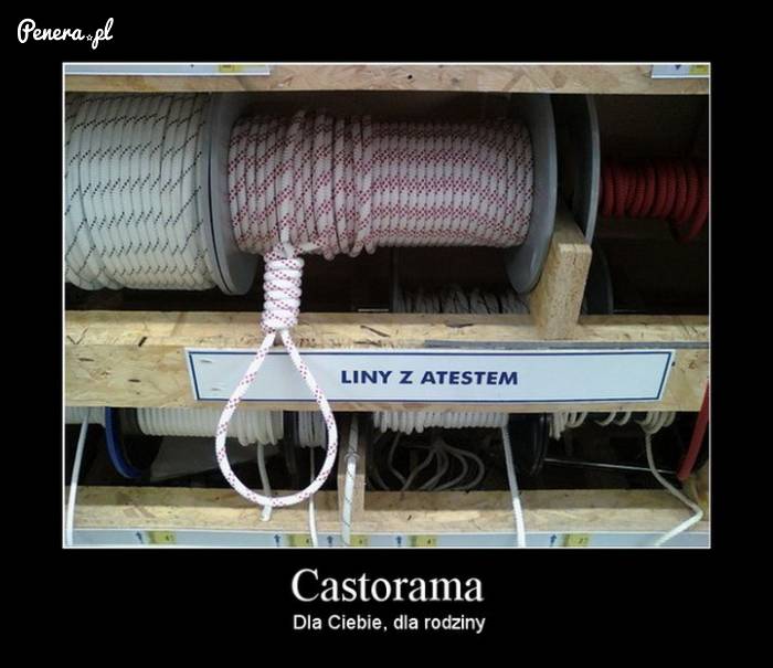 Tymczasem w Castoramie - sznurek?