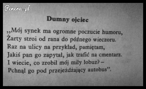Wierszyk o dumnym ojcu