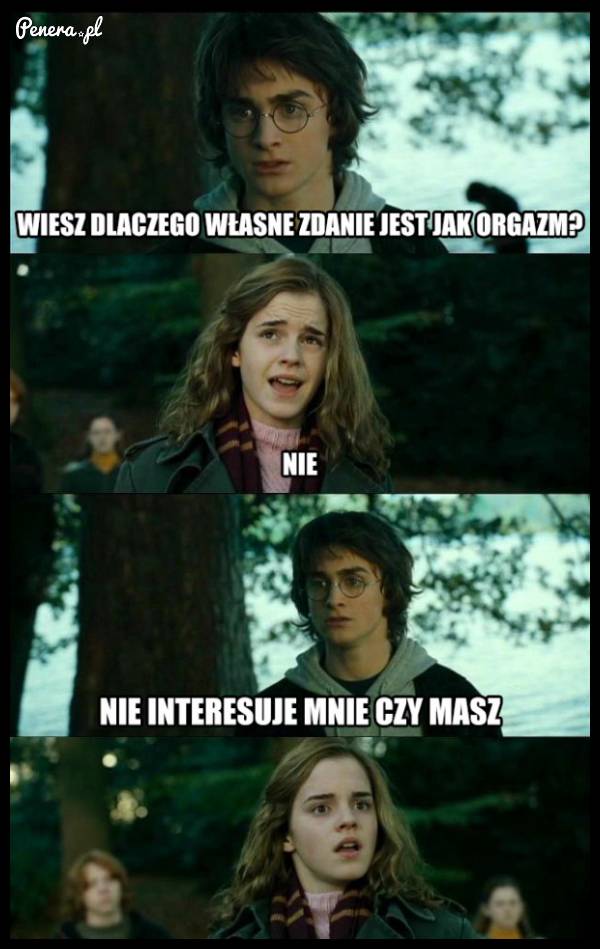 Własne zdanie jest jak orgazm :D