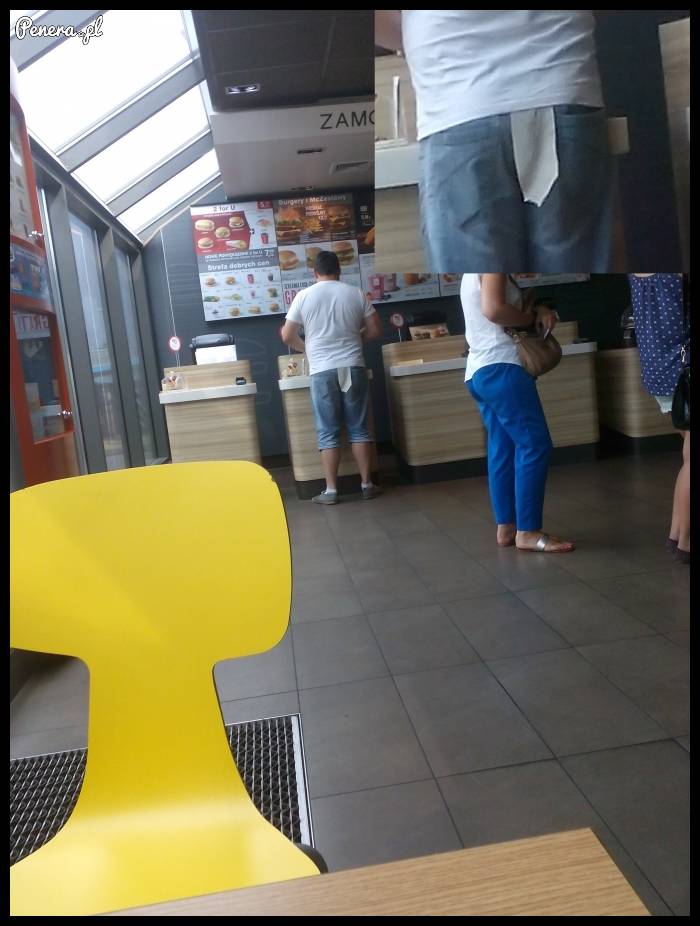 Złodziej papieru w mcdonaldzie?