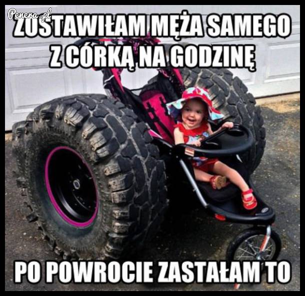 Zostawić ojca z dzieckiem tylko na chwilę