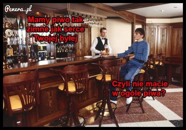 Gdy barman wyjeżdża Ci z takim tekstem