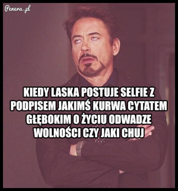 Kiedy laska lajkuje selfie z jakimś podpisem