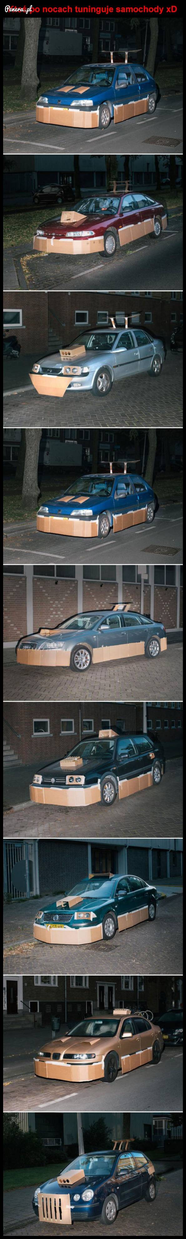 Ktoś po nocach tuninguje samochody