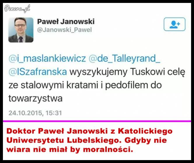 Mocny pocisk w Tuska