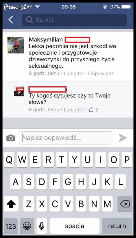 On tak na serio czy tylko kogoś cytował?