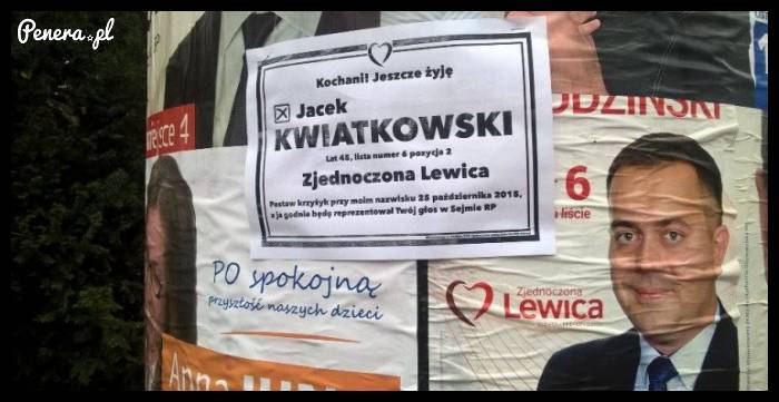Plakat wyborczy w Gnieźnie