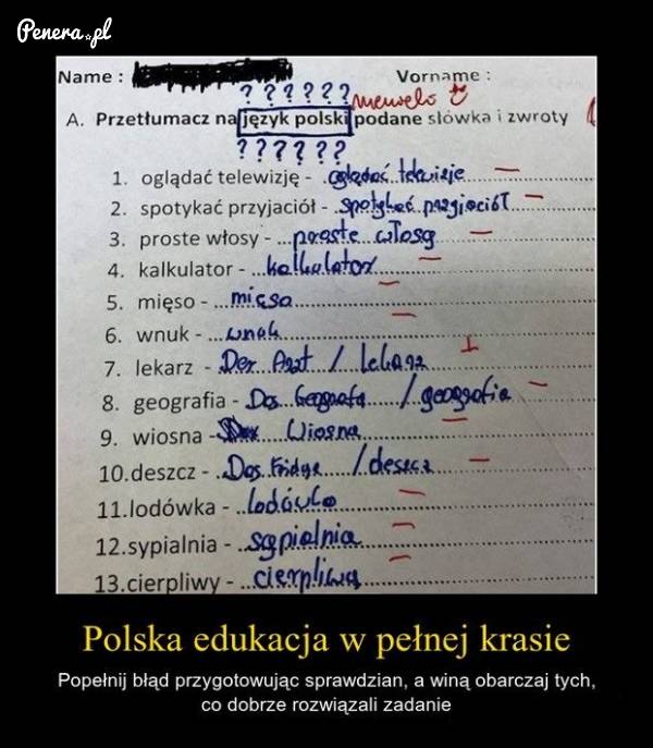 Zrobił dobrze a i tak dostał szmatę