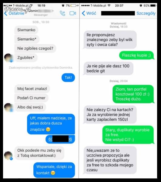 Gdy debil znajdzie portfel