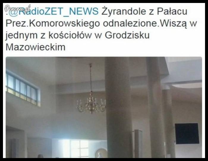 Odnalazły się żyrandole z Pałacu Prezydenckiego