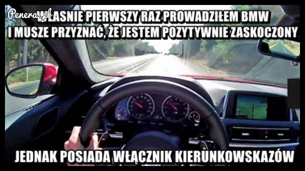 Pierwszy raz w BMW