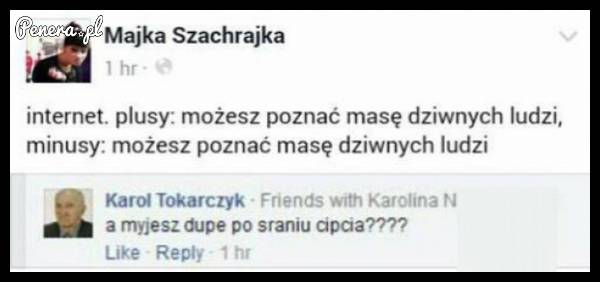 Plusy i minusy internetu :D