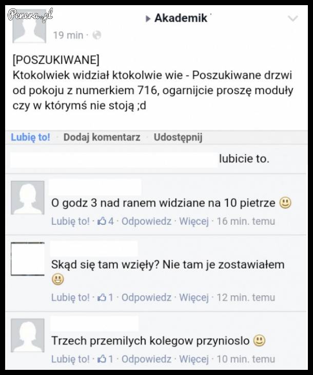 Poszukiwane zaginione drzwi :D