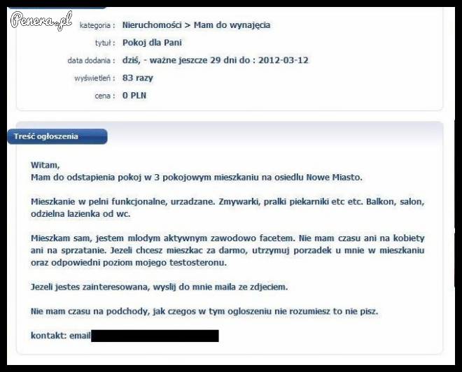 Szybko prosto i na temat - ogłoszenie