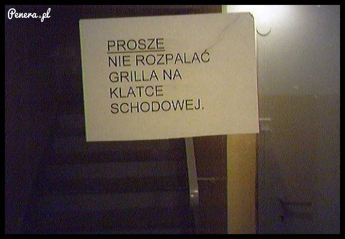 To ja się pytam gdzie w takim razie rozpalić grilla w zimie?!