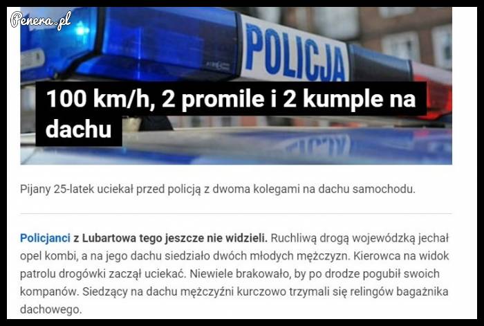Ucieczka przed policją!