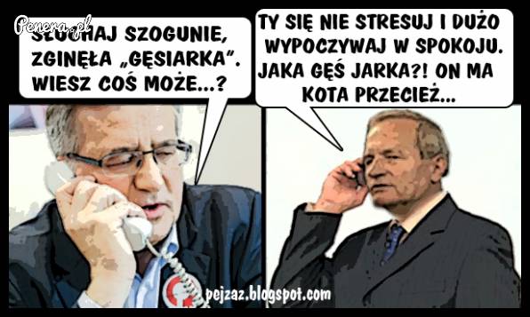 Bronek i telefon w sprawie Gęsiarki