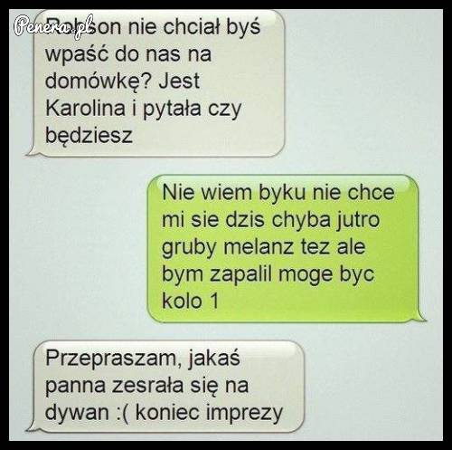 Była impreza ale się szybko skończyła