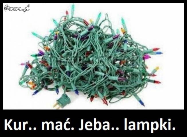 Co roku ten sam problem z lampkami!
