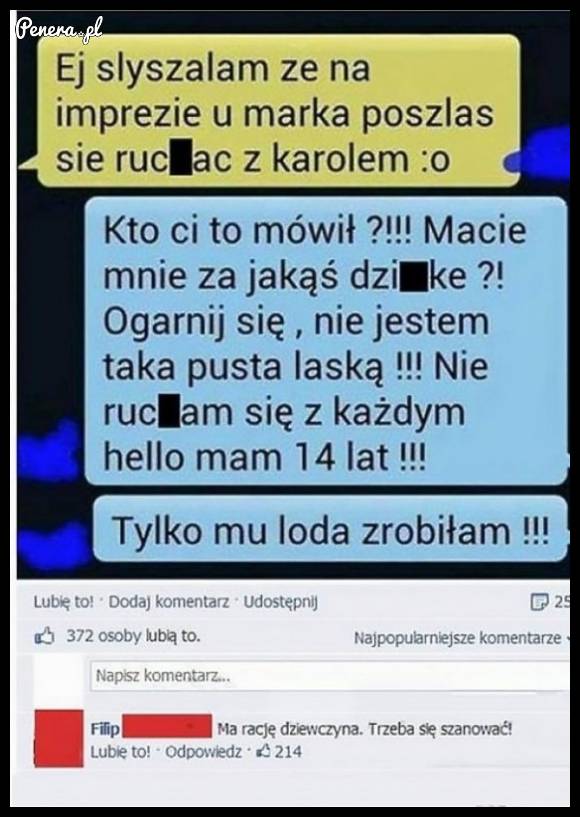 Dziewczyna się szanuje!